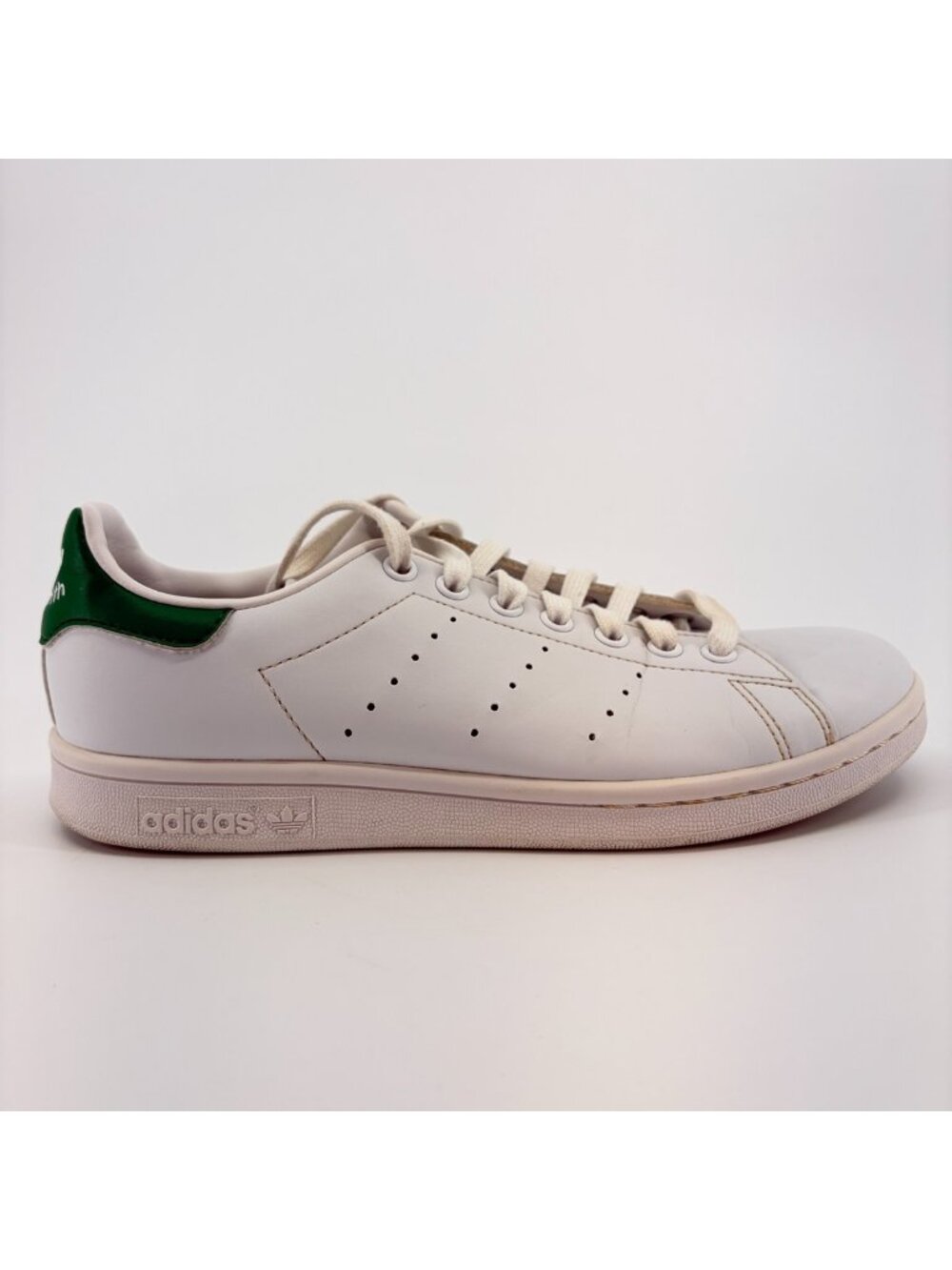 Adidas Stan Smith Mens Size 6.5 White Green Athletic Leather Shoes Sneakers